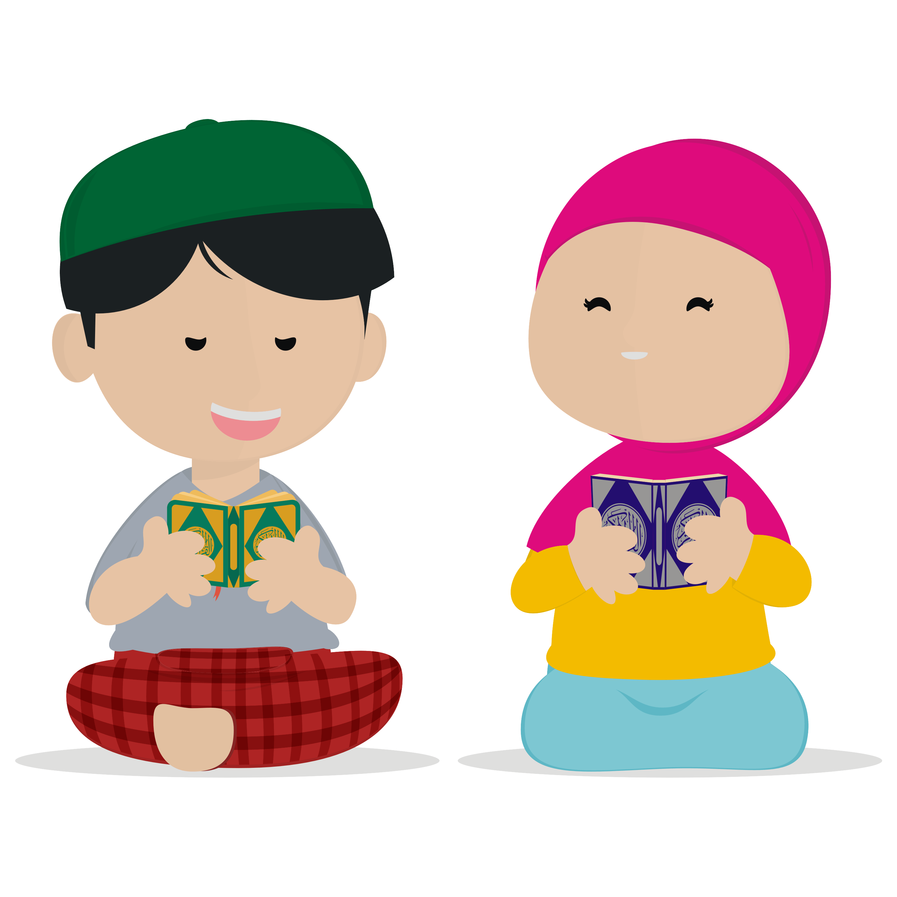 —Pngtree—muslim kids read quran